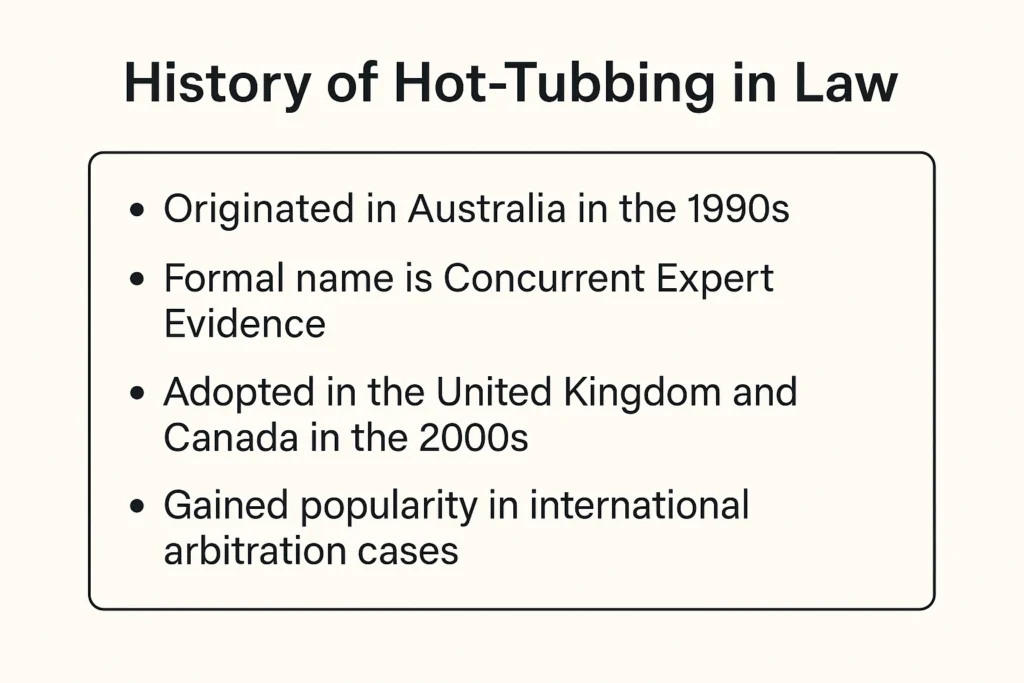 History of Hot-Tubbing in Law