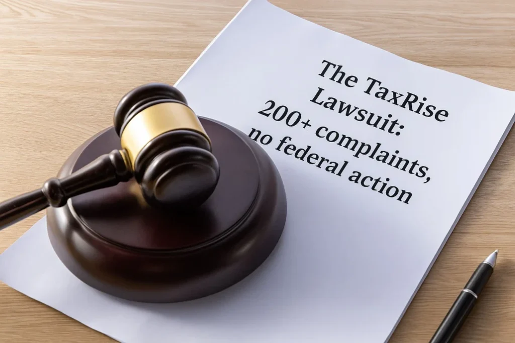 The TaxRise Lawsuit: 200+ Complaints, No Federal Action