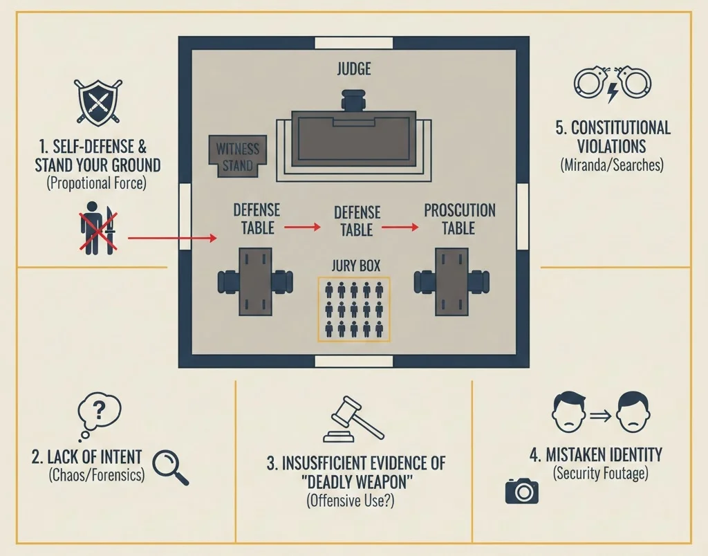 Courtroom layout diagram