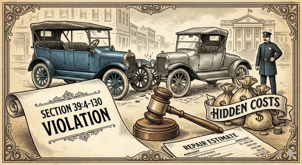 Section 394-130 Violations Why That Minor Fender Bender Could Cost You Big