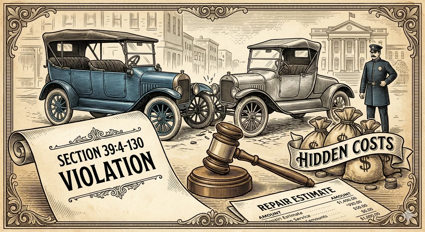 Section 394-130 Violations Why That Minor Fender Bender Could Cost You Big