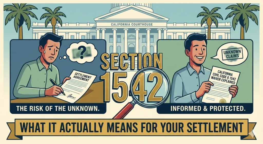 What California Civil Code Section 1542 Actually Means for Your Settlement