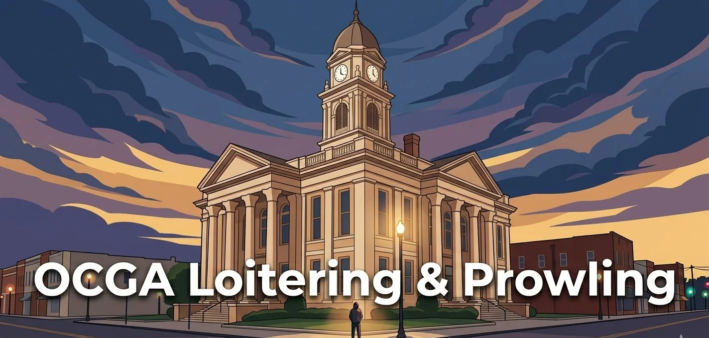OCGA Loitering and Prowling — You Can Be Arrested Without Committing a "Real" Crime