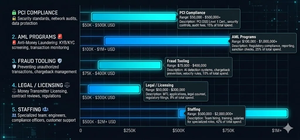 PayFac infrastructure cost breakdown