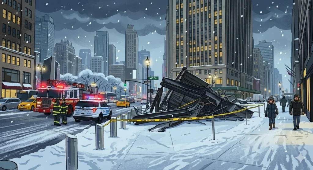 Winter Storms and Falling Debris in NYC