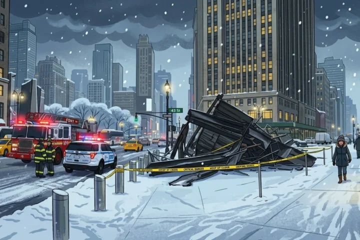 Winter Storms and Falling Debris in NYC