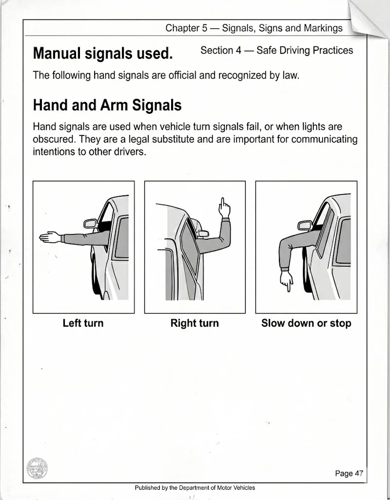 official state DMV handbook