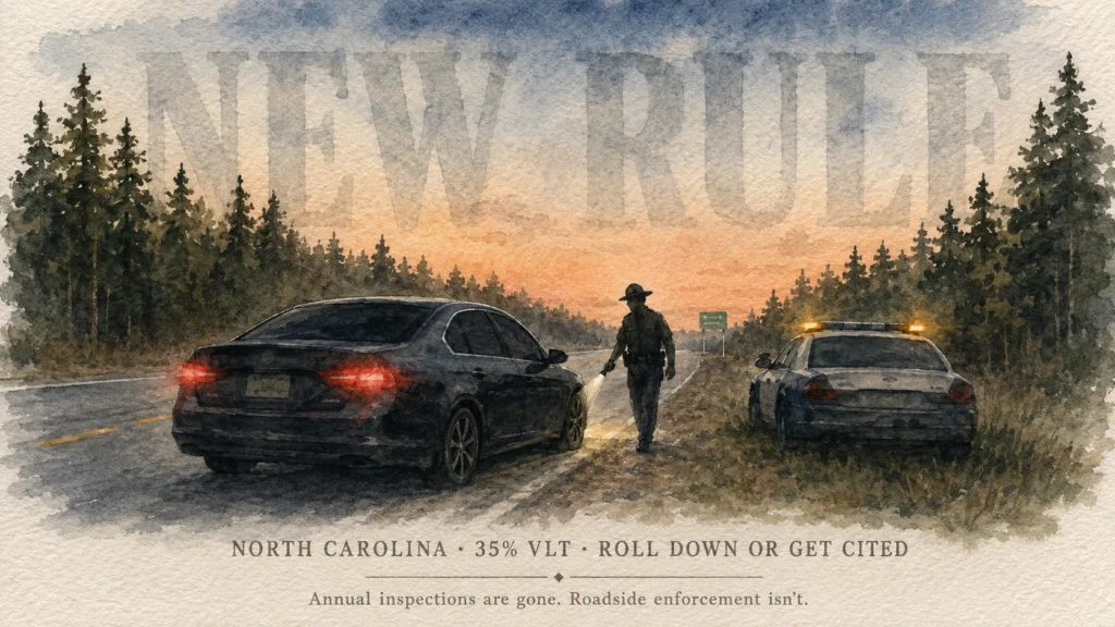 Driving Through NC? The North Carolina Window Tint Law Changes Could Affect You