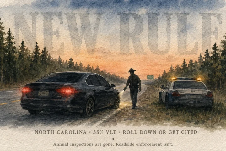 Driving Through NC? The North Carolina Window Tint Law Changes Could Affect You