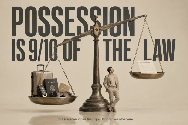Possession is 9/10 of the Law