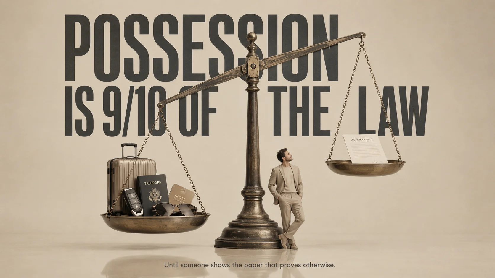 Possession is 9/10 of the Law