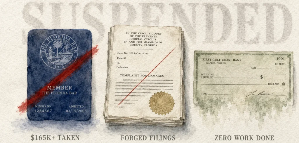 The Jay Lewis Farrow Law License Suspension_