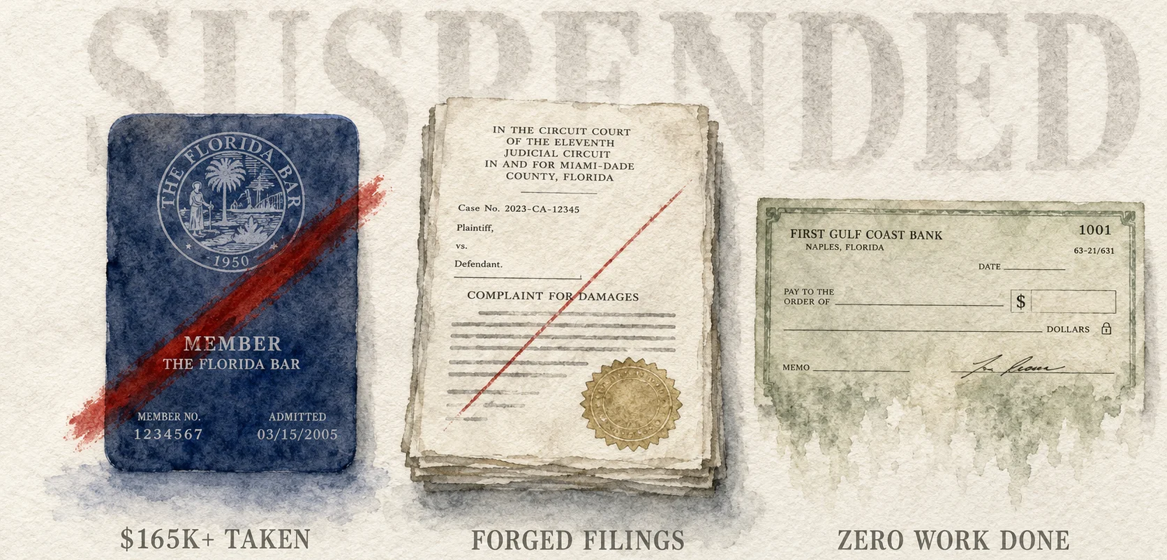 The Jay Lewis Farrow Law License Suspension_