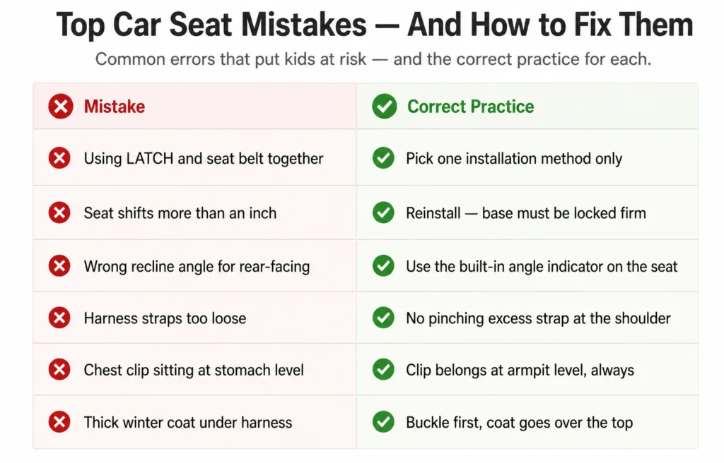 Top Car Seat Mistakes