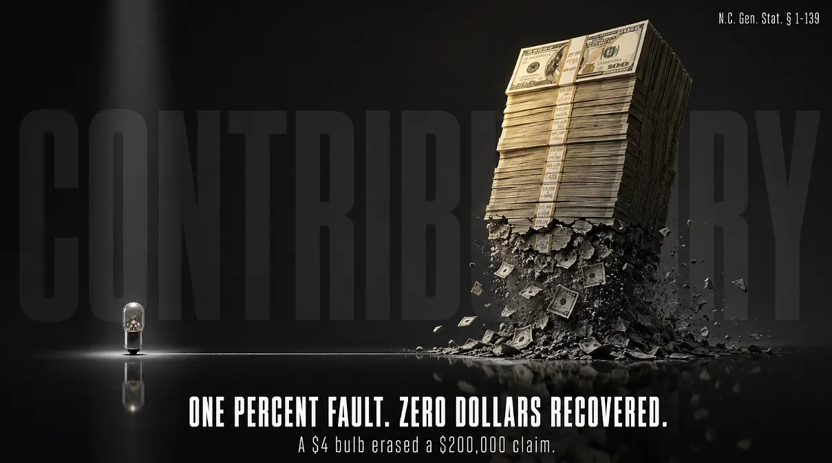 one percent fault zero dollar recovery