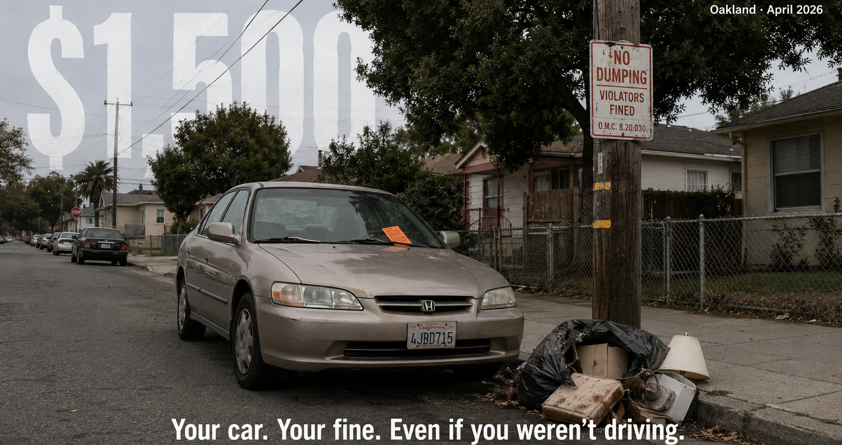 Oakland Trash Law Vehicle Registration