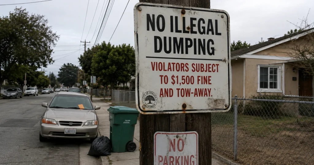 Oakland posts clear warnings