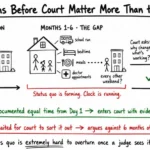 The status quo timeline - how the arrangement develops between separation and first hearing