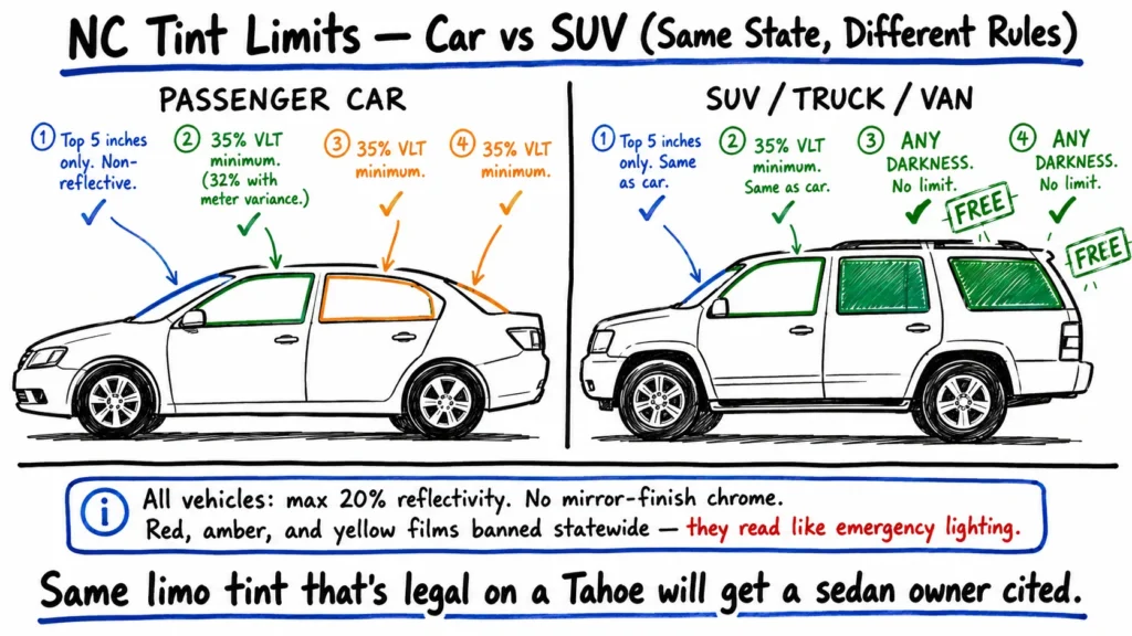 legal VLT for Passenger Car vs. SUV_Truck