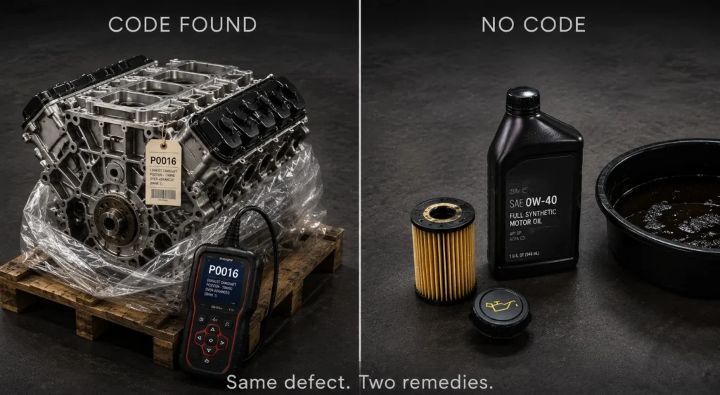 the federal safety remedy for a machining defect was thicker oil