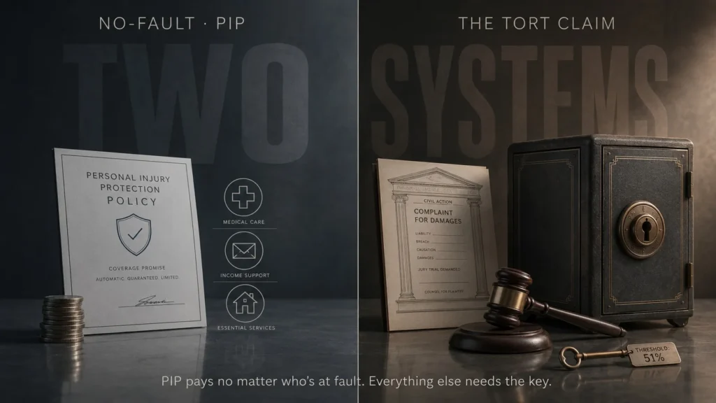the no-fault system is the only system you have access to